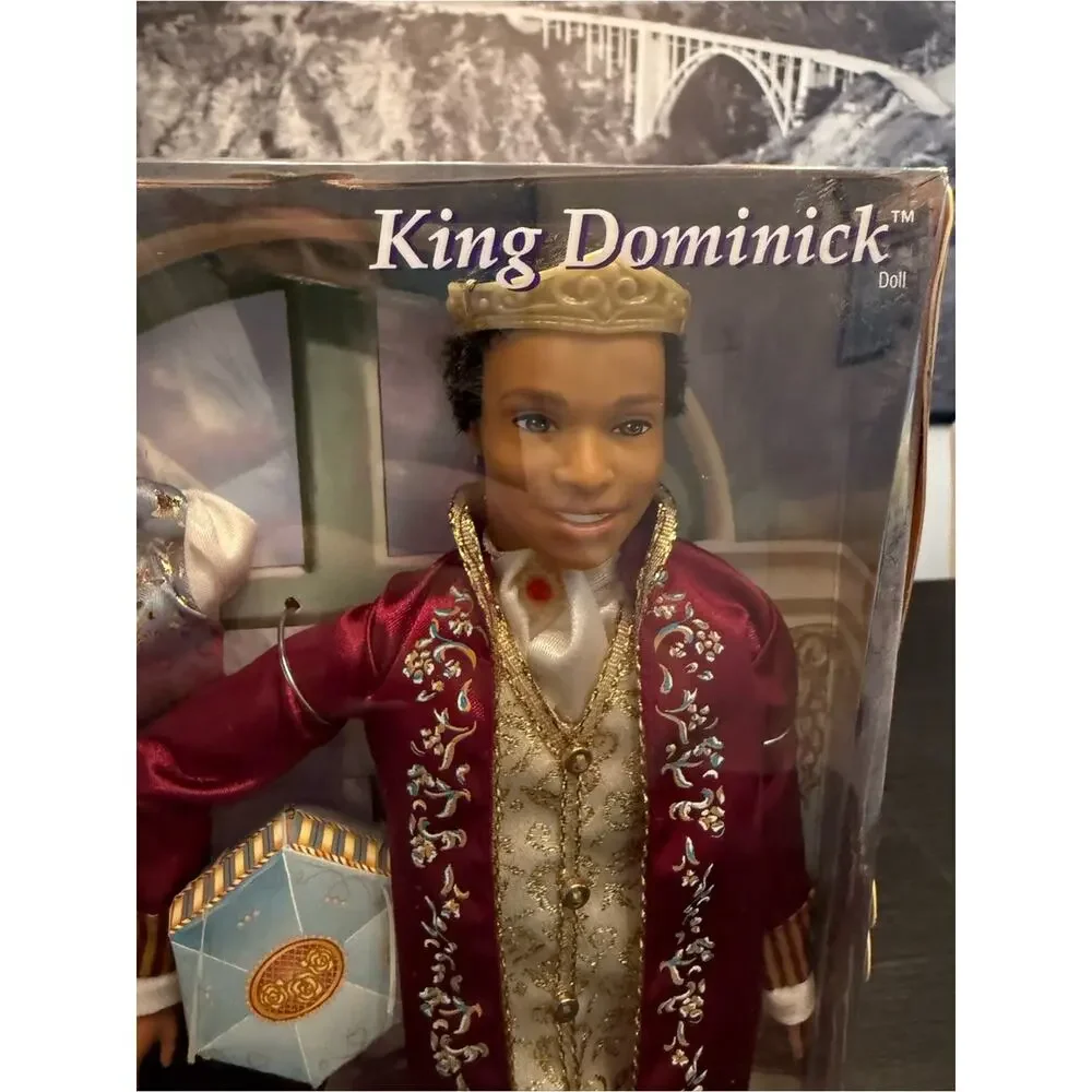 NIB Barbie King Dominick Black Doll Princess and the Pauper 2004 Collector Toy